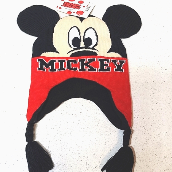 Disney Other - Boy's Hat Disney Mickey Mouse Red and Black Hat. One Size. New With Tags.